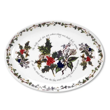 Portmeirion The Holly & The Ivy Oval Platter – Single