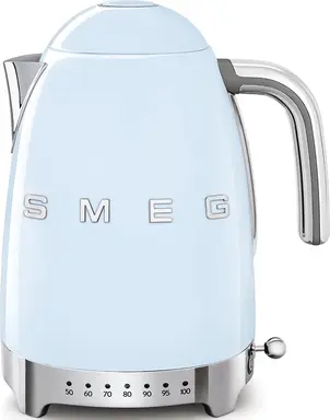 SMEG waterkoker met temperatuurregeling KLF04PBEU, pastelblauw