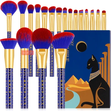 docolor 19-Piece Egyptian Theme Makeup Brush Set
