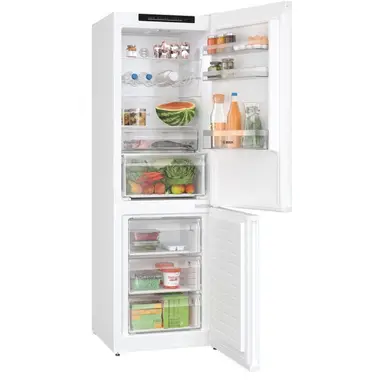 Bosch KGN362WDFG Series 4 NoFrost 186cm Tall 60cm Wide 60/40 Fridge Freezer - White - D Rated