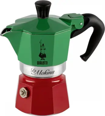 Bialetti koffiezetter La Mokina - aluminium, driekleurig, 1-kops