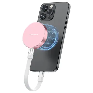 DigiEra 1TB Magnetic Portable SSD – USB 3.2 Gen 2x2 External Solid State Drive, Up to 2000MB/s High-Speed Transfer, Compatible with iPhone 15/16 Series and Other USB-C Devices, Model LPS2000M-3, Pink