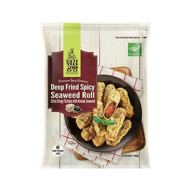 SAONGWON Rouleaux d’Algues Frits Épicés 300 g