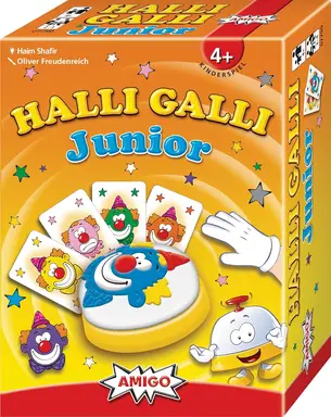 AMIGO 7790 - Halli Galli Junior, card game, Contents: 1 piece, child, blue, green