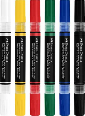 Faber-Castell Acrylic Marker Black Edition Shake & Paint 6 standard colors