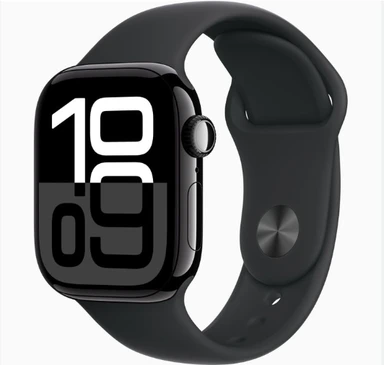 APPLE Watch Series 11 GPS 42mm Jet Black Aluminium Case with Black Sport Band - M/L