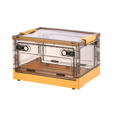 Citylife Großes Fassungsvermögen, seitliche Öffnung, multifunktionale Klappbox, Schlafzimmer-Organizer, Aufbewahrung mit Rollen, 47 x 35 x 23,5 cm, 1 Stück