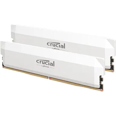 Crucial Pro DDR5 - Mémoire 32 Go 6000 DIMM KIT 2x16 Go (CP2K16G60C36U5W) - Blanc