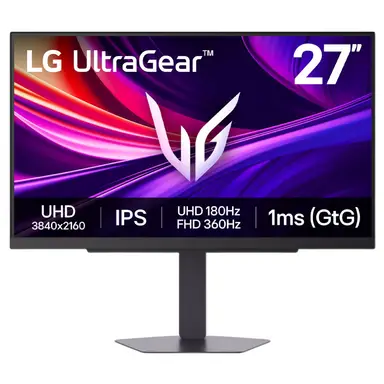 LG UltraGear 27G810A-B 27-inch IPS 4K UHD, Dual Mode (Max 360Hz) Gaming Monitor