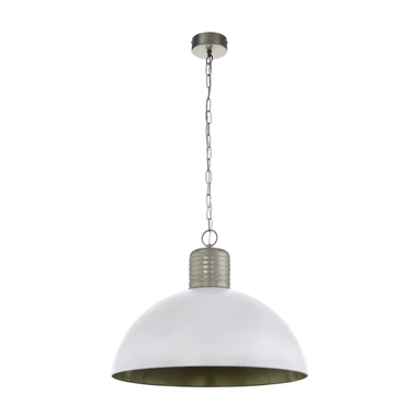 Eglo Pendelleuchte grau Metall B/H/L: ca. 65x149x65 cm E27 1 Brennstellen