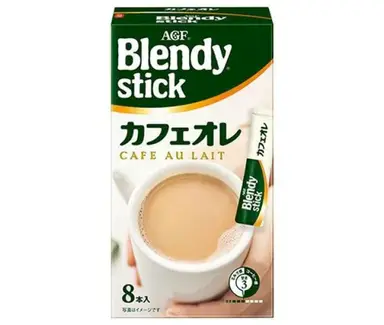AGF Blendy Stick Cafe Au Lait Instant Coffee (8.8g x 8 sticks)