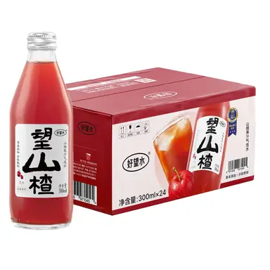 Hope water Wangshanzhi (koolzuurhoudend meidoornwater) volle doos 300 ml * 24 flessen