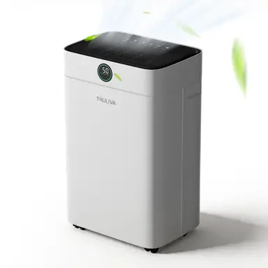 TRULIVA 25L/Day Dehumidifier with Laundry Drying, Auto Defrost, R290,2.8L Tank & Continuous Drain Hose, for Home, Basements, Bathroom, Bedrooms