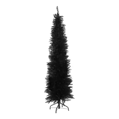 Christmas Workshop 6ft Black Slim Line Christmas Tree