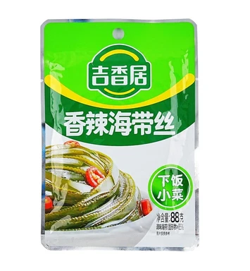 Jixiangju Geraspte Zeewier met Pittige Smaak 88g*5st.