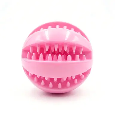 Blinkit Wassermelonen Kauspielzeug Ball für Hunde, Robuster bissfester TPR-Ball zur Zahnreinigung und Interaktion