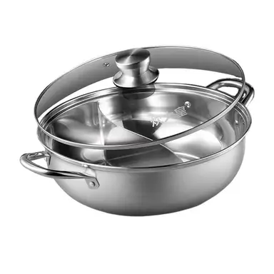 COOKER KING Marmite tous feux en acier inoxydable 304 avec séparateur - 30 cm