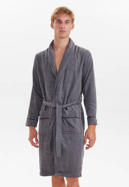 JBS bathrobe Grau    L