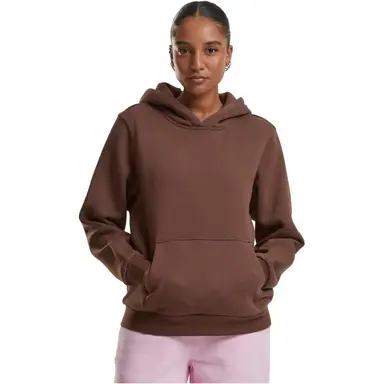 Urban Classics Damen Flauschiger Hoodie Sweat & Fleece - Kapuzenpullover schokoladenbraun XXL
