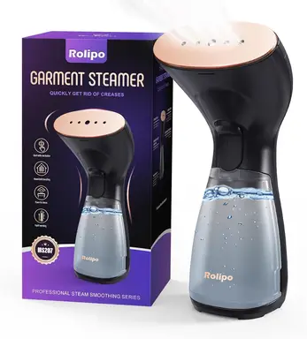 Rolipo Vertikaler Dampfglätter, klappbar und tragbar, ideal für Reisen und Büro, entfernt Falten schnell, geeignet für alle Stoffarten, Neujahrssale, Top-Geschenkideen