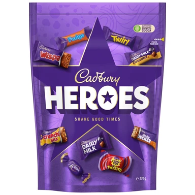 Cadbury 270g Heroes Christmas Pouch