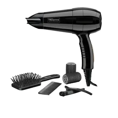 Tresemmé Salon Dry & Style Hair Dryer, 2000W Power, 2 Heat & Speed Settings, Cool Shot Function, Black, 5515U