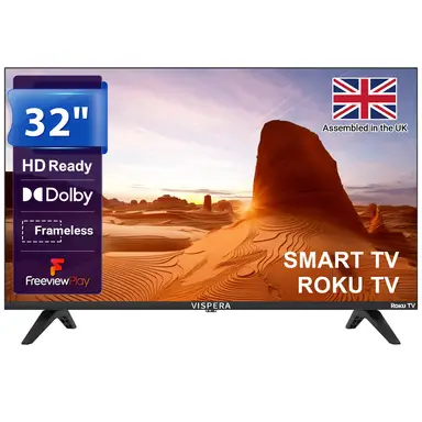 Vispera 32" LED HD Ready Smart Roku TV-Rx32T1(Freeview HD)