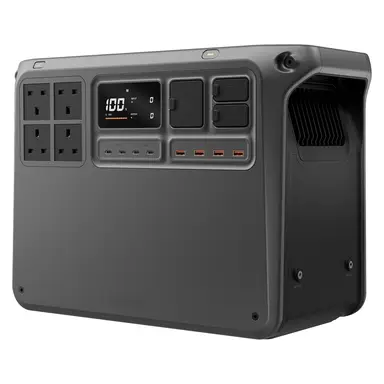 DJI Power 2000 Portable Power Station 2048Wh 3000W Solar Generator, LiFePO4 Battery, Compact Size, Charged in 45 Minutes from 0% to 80%, Emergency Generator for Home, Camping/Motorhome/Emergency Power