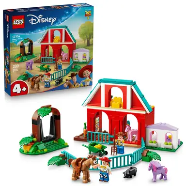 LEGO Disney Pixar Toy Story 43304 Woody & Jessie Barn & Wagon