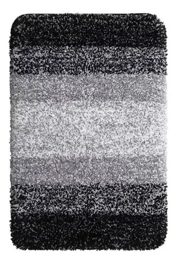 Moderner Gradient-Teppich, 50x80cm rutschfester Kurzflorteppich, schwarzer Ombre-Eingangsteppich für Eingangsbereich, Küche, Bad, Wohnzimmer