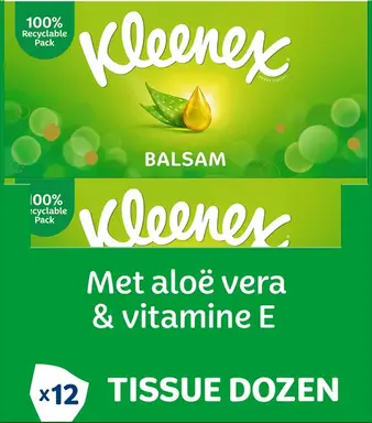 Kleenex tissues - Balsam - Voordeelverpakking - 12 x 64 stuks