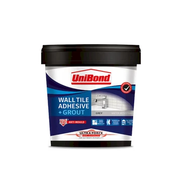 Unibond Grey Wall Tile Adhesive and Grout 1.3kg