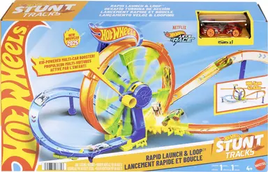 Hot Wheels Action Turbine Challenge speelset - schaal 1:64, 64 cm, JBX65