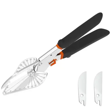 GARTOL Lengthen Miter Shear Cutter, Multifunctional Multi Angle Trunking Shear, Angle Shears Scissors for Vinyl Wood Molding Trim, Angle Cutter
Adjustable at 45 to 135 Degree with Replacement Blades