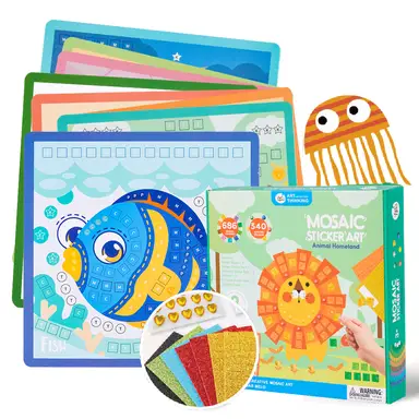 Jar Melo Mosaic Sticker Art-Animal Homeland