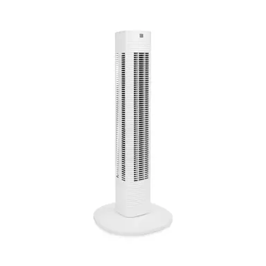 [Extra 5% Off] Princess Smart Compact Tower Fan with Remote & App Control - 80cm/31'' Height, White, 3 Speeds & 3 Modes, 85° Oscillating