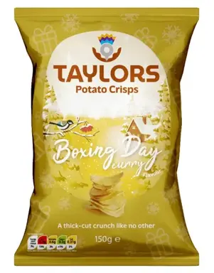 Taylors Christmas Boxing Day Curry Crisps 150g