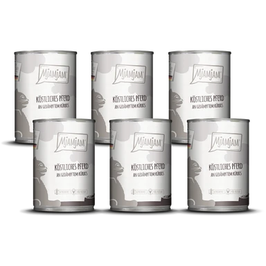 MjAMjAM Köstliches Pferd an gedämpftem Kürbis 6 x 400 g