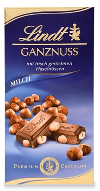 Lindt klassische Ganznuss Schokolade Tafel 100g