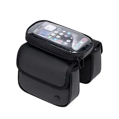 ochama x J.ZAO Fahrrad-Vorderrahmentasche - Fahrrad-Mountainbike-Tasche, Telefon- und sonstige Aufbewahrungstasche