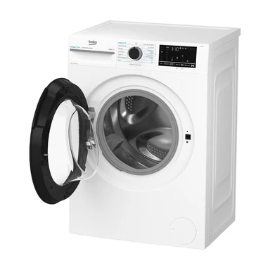 Beko BM3WFU4741N freestanding washing machine, full automatic, 7 kg, EnergySpin, IronFast Less Wrinkles, Hygiene+ allergy-friendly, Coldwash Water & Time Savings, white [Energy Class A]