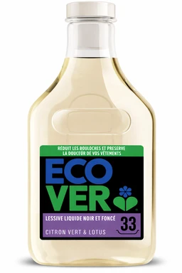 Ecover Lessive liquide pour couleurs foncées Citron Vert & Lotus 1,5 L 33 lavages