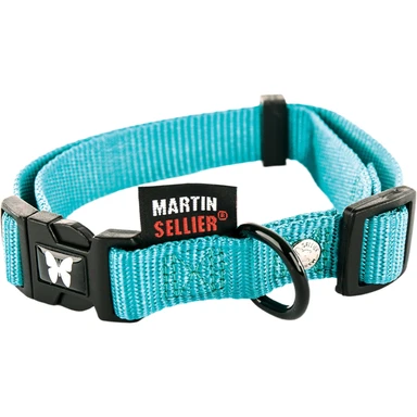 MARTIN SELLIER Halsband Nylon Turquoise 45-65x2,5 cm