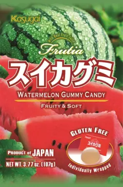 KASUGAI Watermelon Gummy 107g 春日西瓜QQ糖 107g