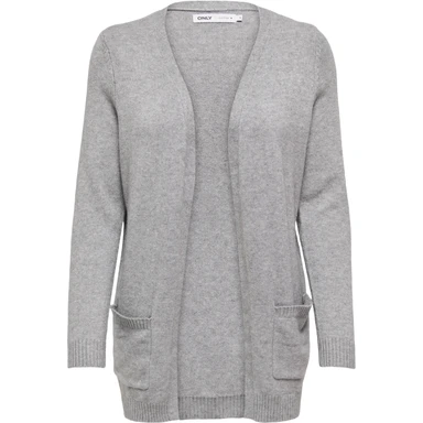 ONLY LESLY L/S OPEN CARDIGAN KNT NOOS CARDIGAN XS DONKERGRIJS MELANGE