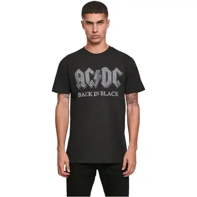 Merchcode ACDC Back In Black Tee T-Shirts black L