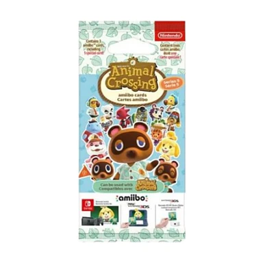 Nintendo Pack de cartes Animal Crossing Série 5 : 1 carte spéciale et 2 cartes standard