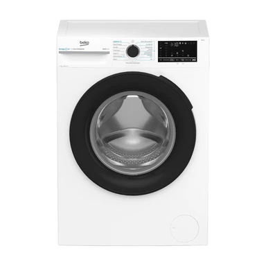 Beko BM3WFU4841N Free-Standing Front Load Washing Machine, 8 kg, EnergySpin, 1400 RPM Spin Option, IronFast Anti-Wrinkle, Hygiene+ Allergy-Friendly, Coldwash Water & Time Savings, White [Energy Class A]