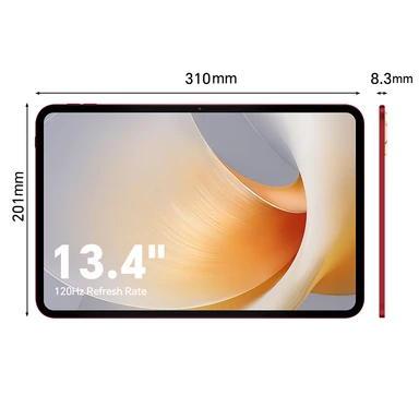 Teclast T65 Plus-tablet – 13,4-inch scherm met 120 Hz verversingssnelheid, Android 15, Dual SIM 4G LTE + 5G WiFi, MTK Helio G99 octa-core-processor tot 2,2 GHz, 20 GB  (8 GB + 12 GB virtueel) RAM + 256 GB ROM, 8 MP + 13 MP-camera’s, BT5.2, GPS.