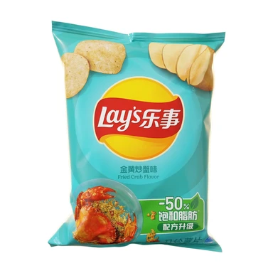 Lay's Potato Chips Fried Crab Flavor Contains sweeteners 70g